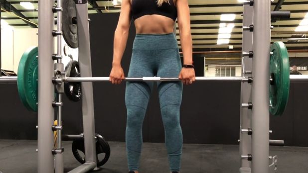 smith machine stiff leg deadlifts